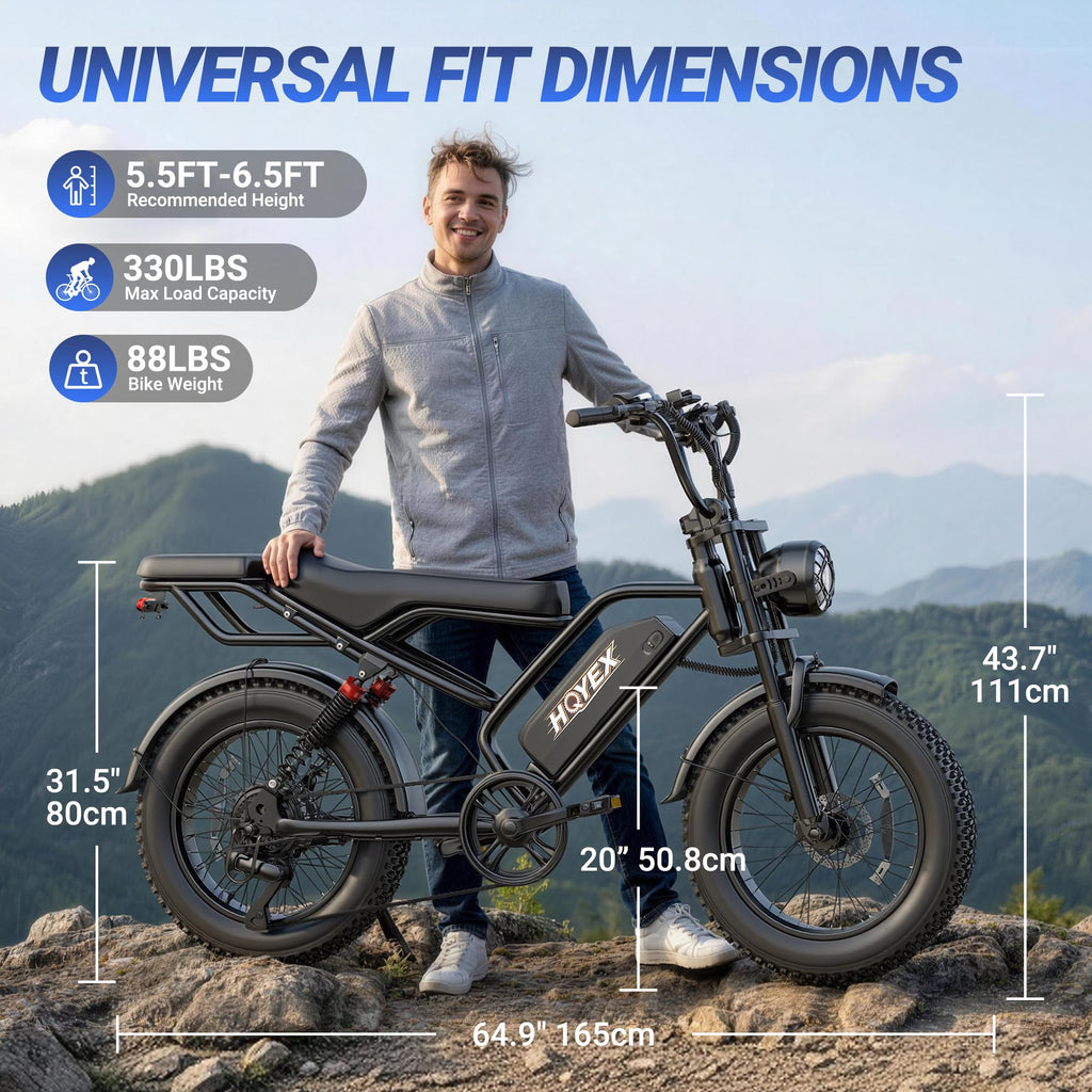 1500W 20" Fat Tire Electric Bike with 48V 20Ah Battery K34202