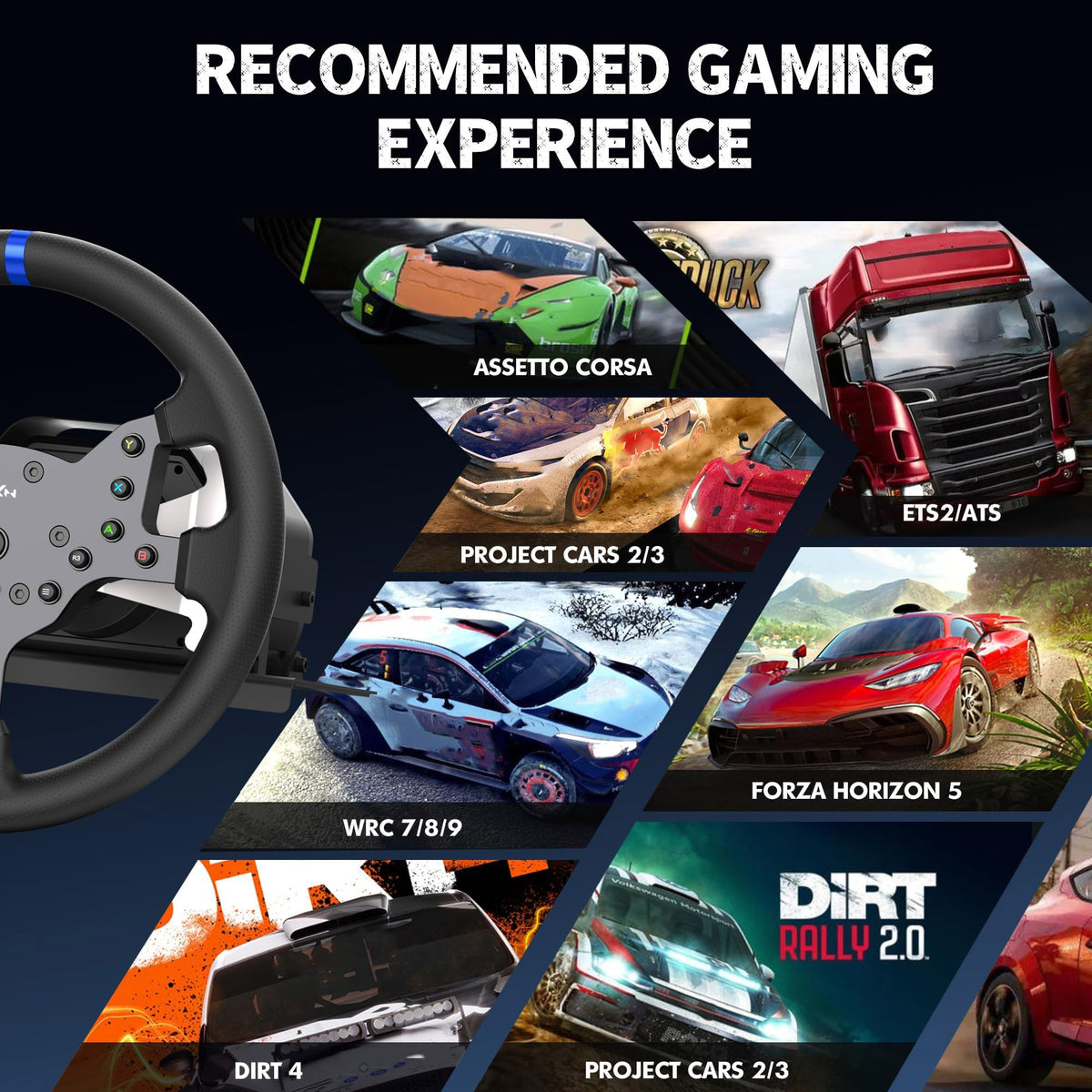 Force Feedback Gaming Steering Wheel O630182