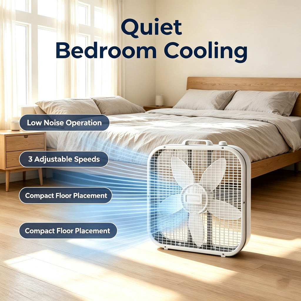 20 Inch 3 Speed Box Fan Q69476
