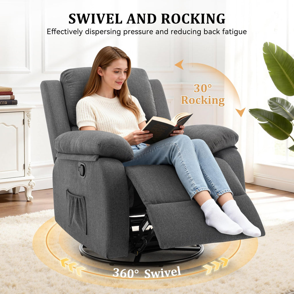 360 Swivel Rocker Recliner Chair T6892