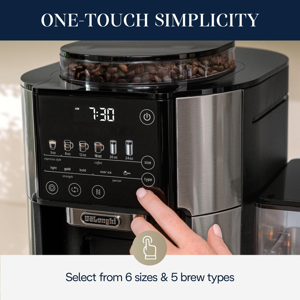 Drip Coffee Maker with Built-In Grinder W812