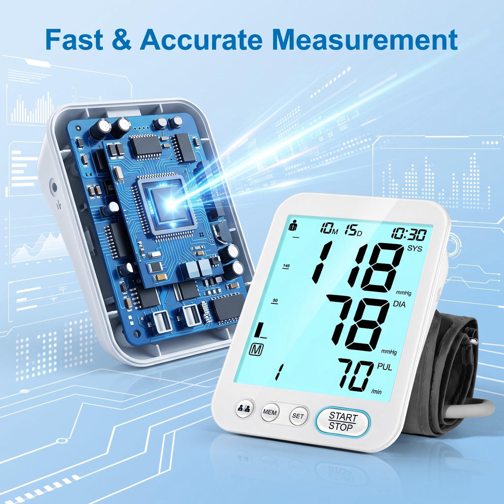 Blood Pressure Monitor Upper Arm with Storage Bag E2270
