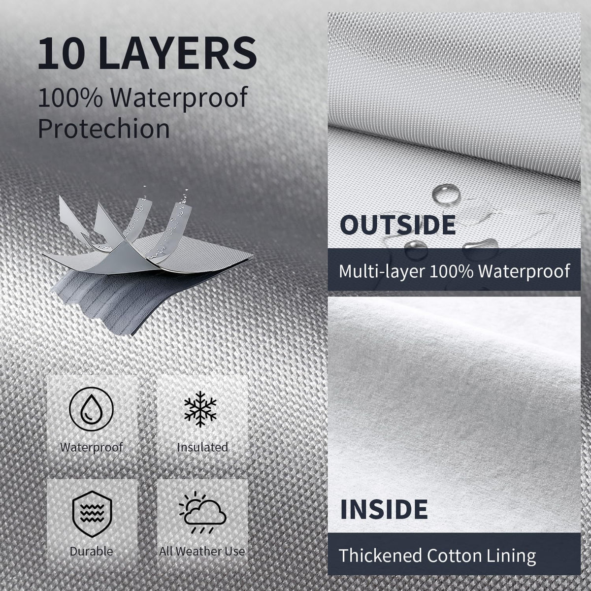Waterproof Truck Cover with Zipper P990