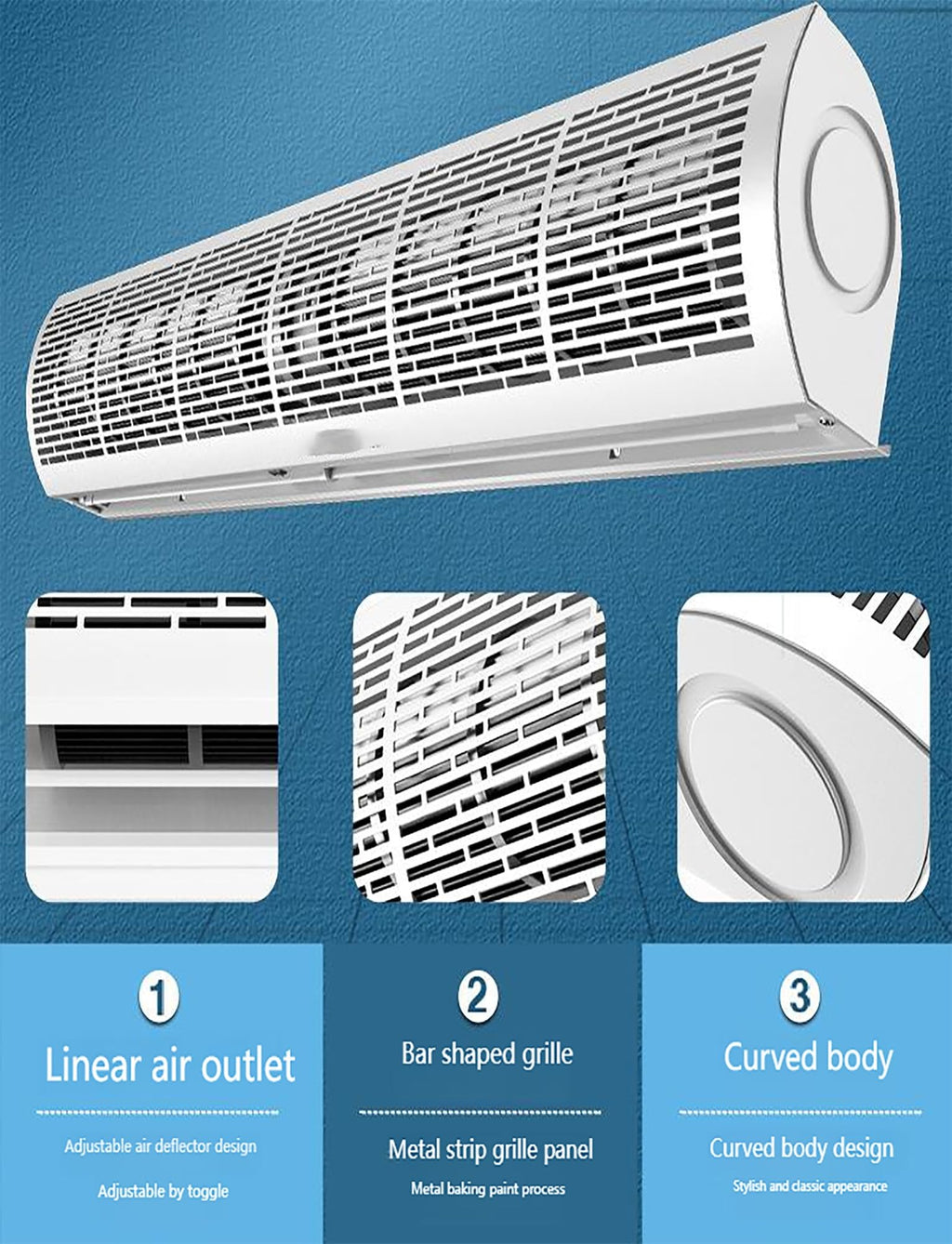 Remote Control Commercial Air Curtain Blower 150cm Y340285