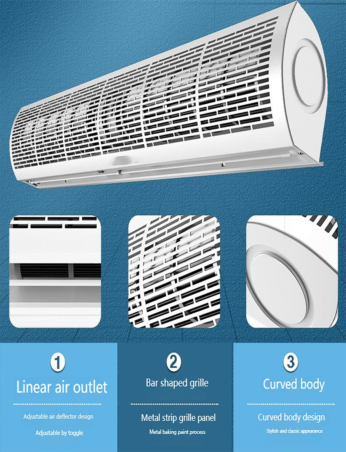 Remote Control Commercial Air Curtain Blower 150cm Y340285