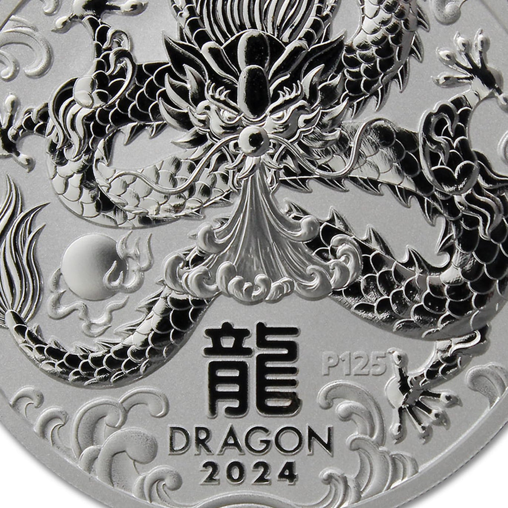 1 oz Australian Silver Year of the Dragon Coin Z11885
