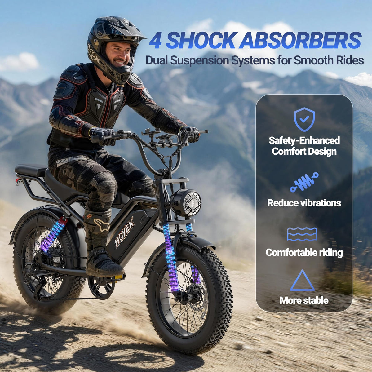 1500W 20" Fat Tire Electric Bike with 48V 20Ah Battery K34202
