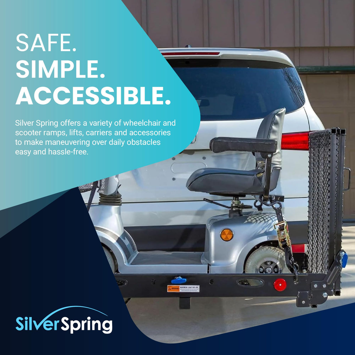 Folding Steel Wheelchair Scooter Carrier Z503