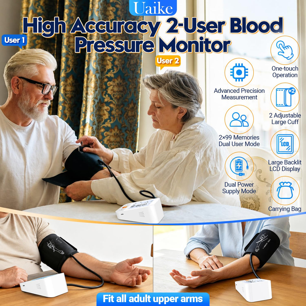 Upper Arm Blood Pressure Monitor U55915