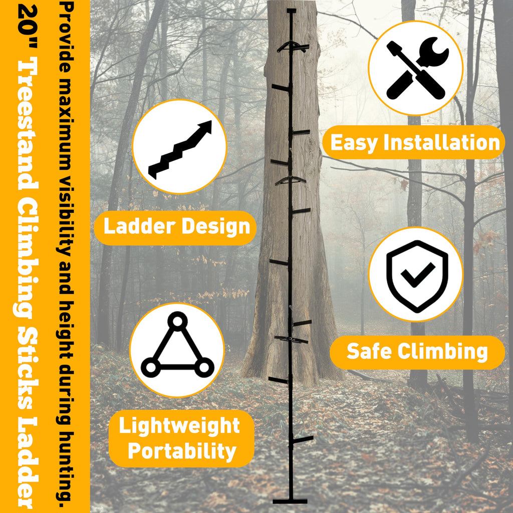 20 ft Steel Climbing Sticks L75609