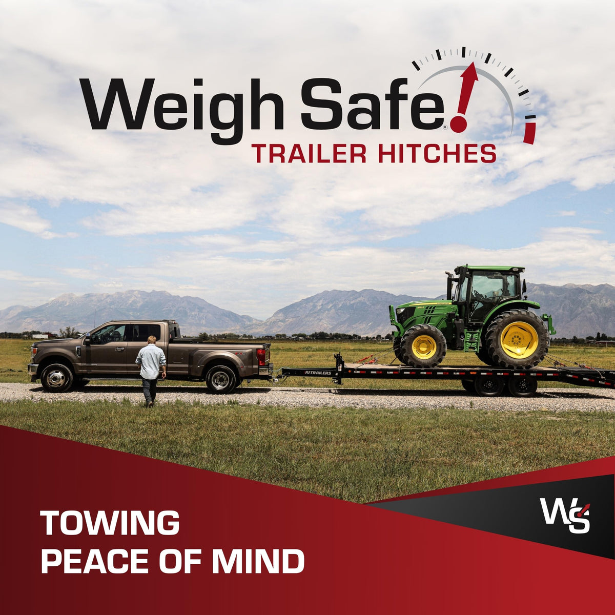 Weight Distribution Hitch with Anti-Sway, 8" Drop, 2" Shank, 12,500-lb Towing O268