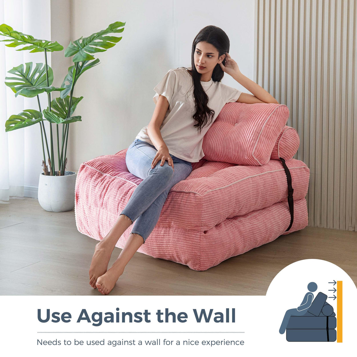 Folding Sofa Bed with Pillow N963